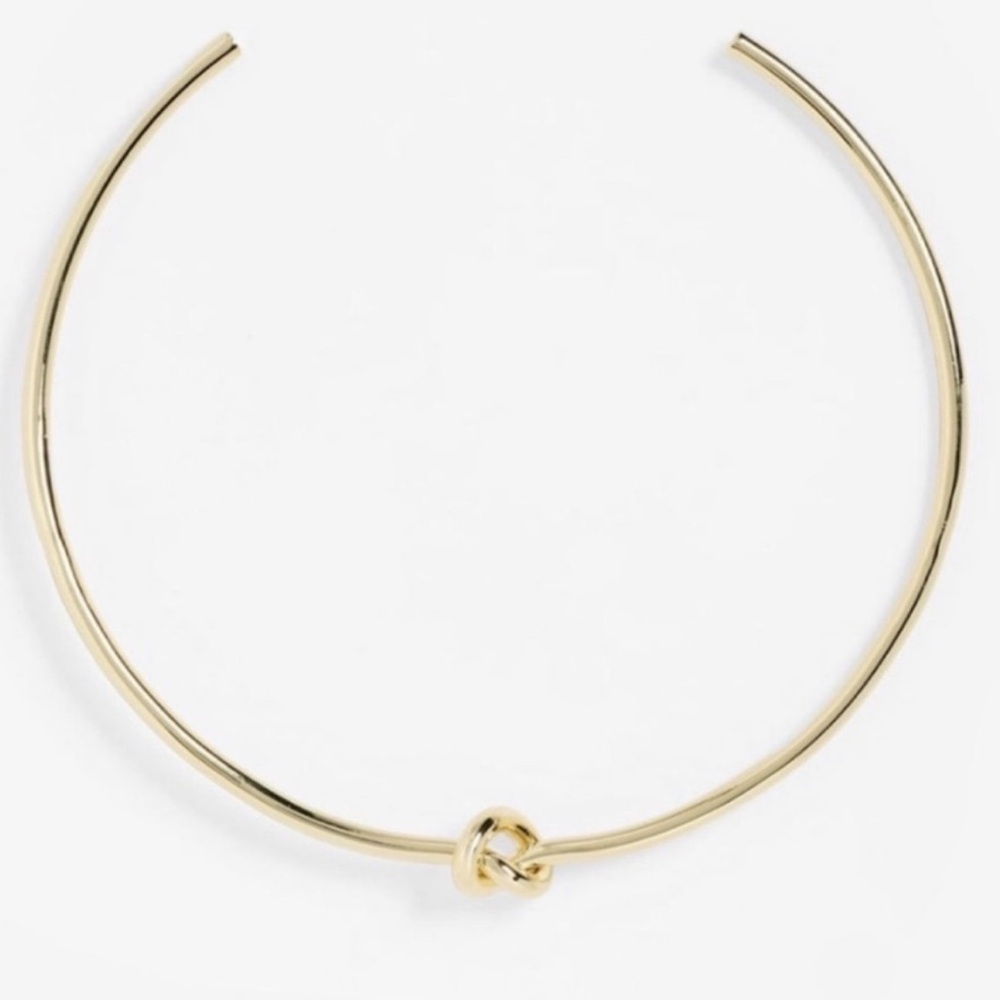 New! Gold Knot Cuff Necklace (3007) NWOT